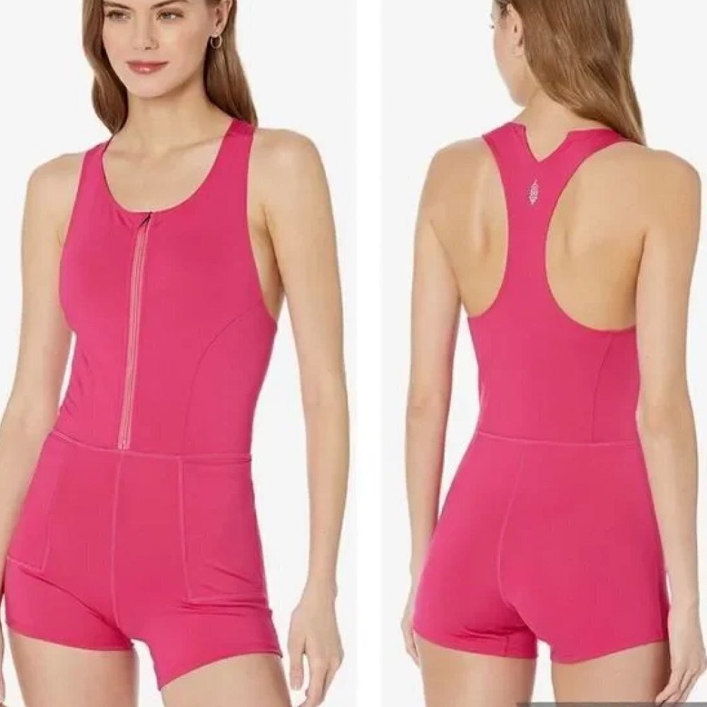 Free People Movement Show Me Something Shortsies In Passion Fruit Size Large